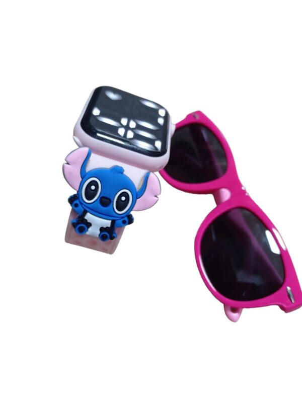 Lilo Stitch Reloginho Mais Oculos De Sol Rosa - Image 6